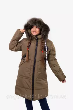 Зимняя куртка для девочки "Москино" оптом, зима 2019