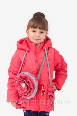 Демисезонная  куртка  для девочки "Алиса"  от 2 до 6 лет