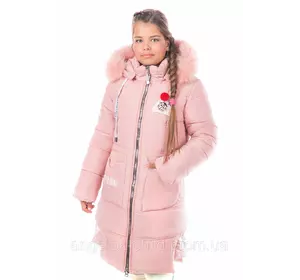Зимняя куртка для девочки "Шапка", зимнее пальто детское, зима 2019